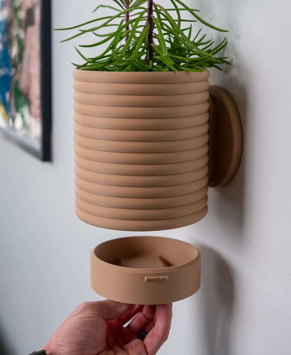 Planter with Hidden Drip Tray - Poppy 2