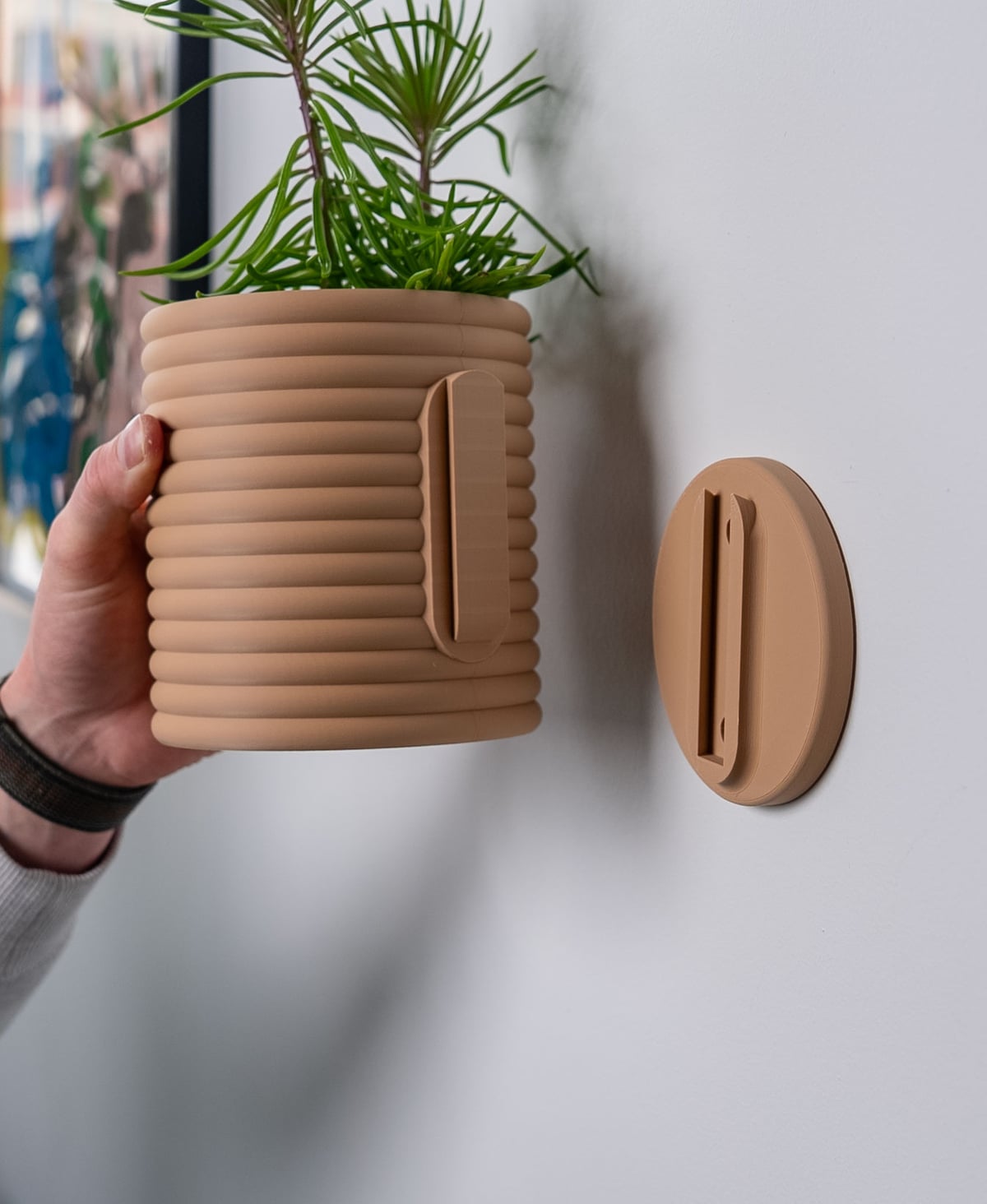 Planter with Hidden Drip Tray - Poppy 2